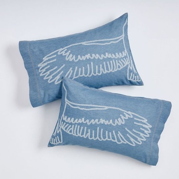 Pottery Barn Other - Pottery Barn Wrangler Wings Pillowcases
